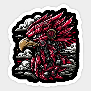 eagle illustration mecha Sticker